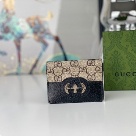 card holder Gucci GG Supreme Black Size 10x7cm