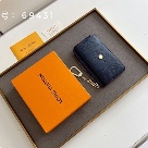 card holder Louis Vuitton 69431 Blue Size 13x9.5x2.5cm