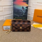 card holder Louis Vuitton Damier Ebene Canvas Brown Size 13x9.5x2.5cm