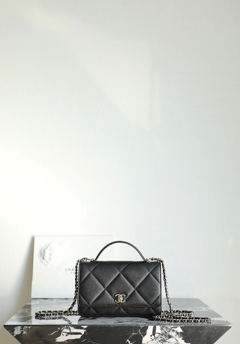 Chanel Black Caviar Leather Flap Bag