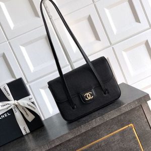 Chanel Black Leather Shoulder Bag