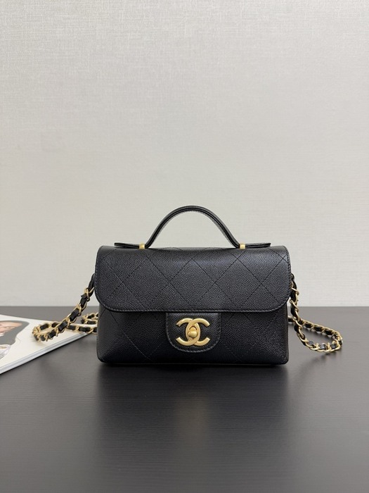 Chanel Black Quilted Leather Mini Bag 001