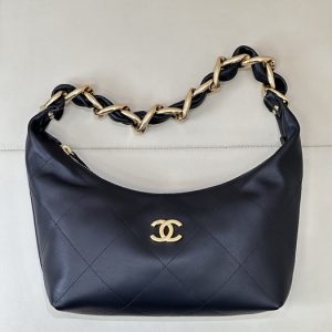 Chanel Black Quilted Shoulder Bag 002