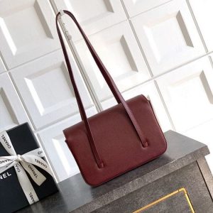 Chanel Burgundy Leather Shoulder Bag