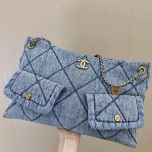 Chanel Denim Quilted Flap Bag