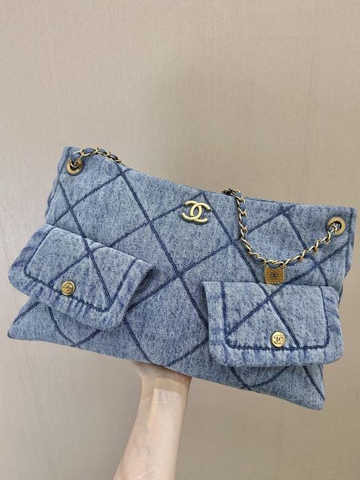 Chanel Denim Quilted Flap Bag