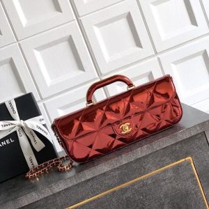 Chanel Glossy Quilted Handle Bag