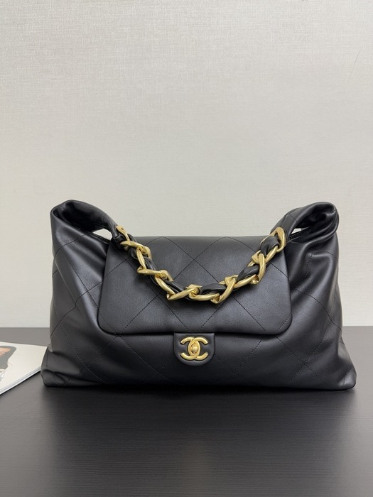 Chanel Medium Black Quilted Leather Shoulder Bag