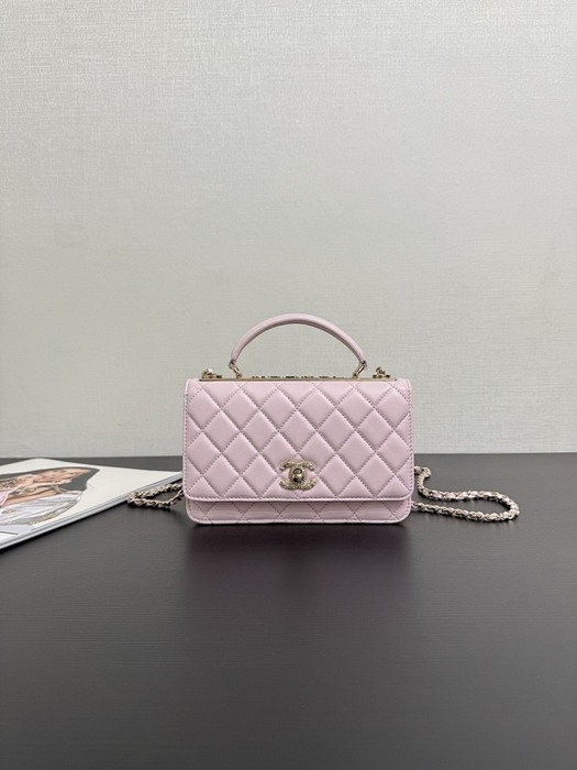 Chanel Mini Quilted Leather Top Handle Bag