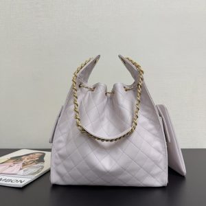 Chanel Quilted Drawstring Shoulder Bag