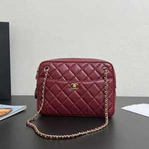 Chanel Quilted Lambskin Crossbody Bag