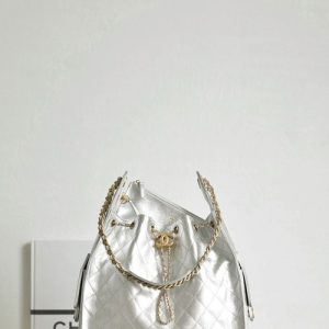 Chanel Silver Metallic Mini Bag