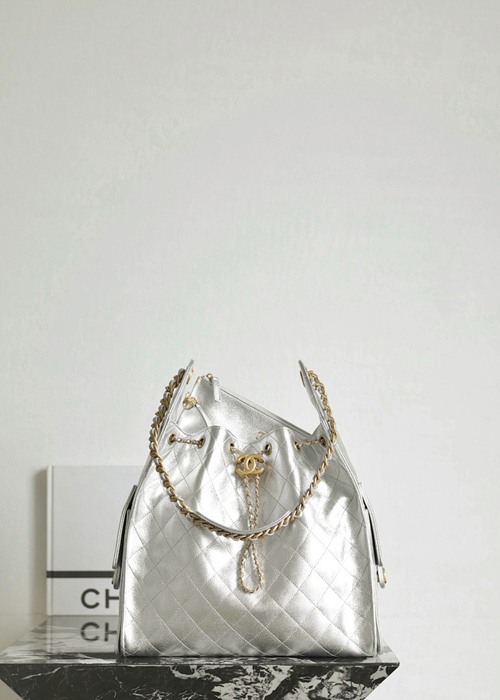 Chanel Silver Metallic Mini Bag