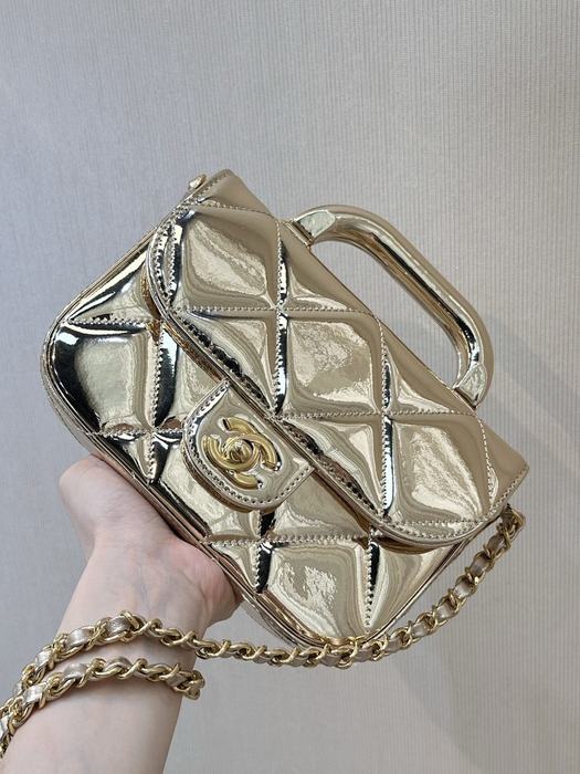 Chanel Small Metallic Gold Bag