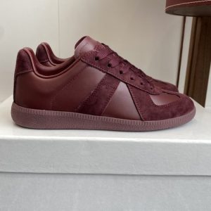 MaisonMargiela Burgundy Yupoo Men shoes Top quality Size 35-46