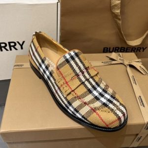 Burberry-Vintage-Check-Loafer-Canvas-Tan