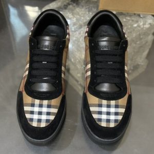 Burberry-Vintage-Check-Low-top-Panelled-Black