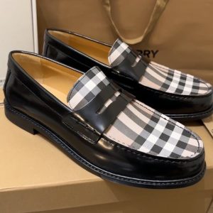 Burberry-Vintage-Check-Penny-Loafers-Black