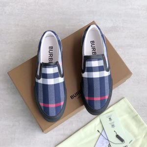Burberry-Vintage-Check-Slip-on-Sneakers-Navy