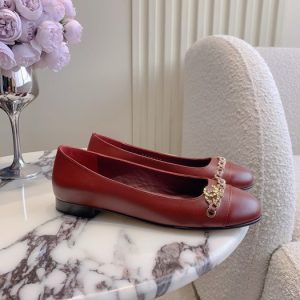 Chanel Burgundy Women shoes Yupoo 1:1