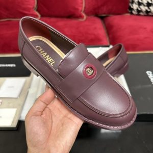 Chanel Burgundy Women shoes Yupoo 1:1