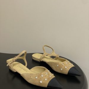 Chanel Tan Women shoes Yupoo 1:1