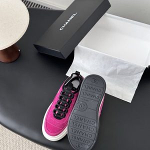 Chanel Burgundy Women shoes Yupoo 1:1