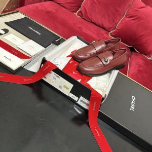 Chanel Burgundy Women shoes Yupoo 1:1