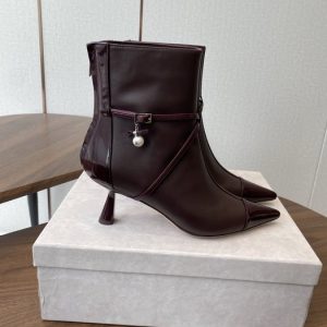 Jimmy Burgundy Women shoes Yupoo 1:1