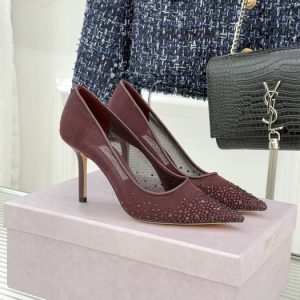 Jimmy Burgundy Women shoes Yupoo 1:1