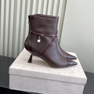 Jimmy Burgundy Women shoes Yupoo 1:1