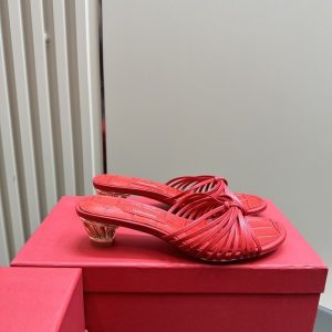 Ferragamo Red Women shoes Yupoo 1:1