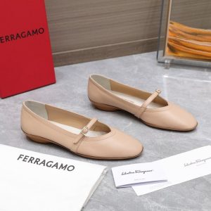 Ferragamo White Women shoes Yupoo 1:1