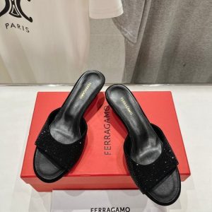 Ferragamo Black Women shoes Yupoo 1:1