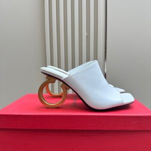 Ferragamo White Women shoes Yupoo 1:1
