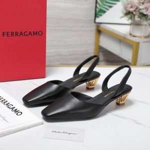 Ferragamo Black Women shoes Yupoo 1:1