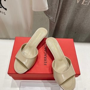 Ferragamo White Women shoes Yupoo 1:1