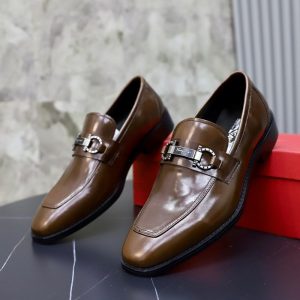 Ferragamo Brown Women shoes Yupoo 1:1