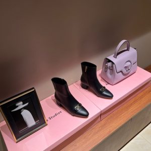 Ferragamo Brown Women shoes Yupoo 1:1