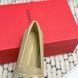 Ferragamo White Women shoes Yupoo 1:1