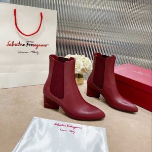 Ferragamo Burgundy Women shoes Yupoo 1:1