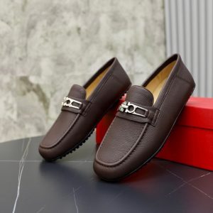 Ferragamo Brown Women shoes Yupoo 1:1