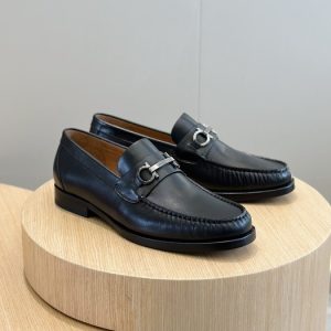 Ferragamo Navy Women shoes Yupoo 1:1