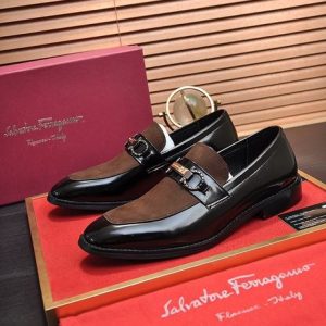 Ferragamo Brown Women shoes Yupoo 1:1
