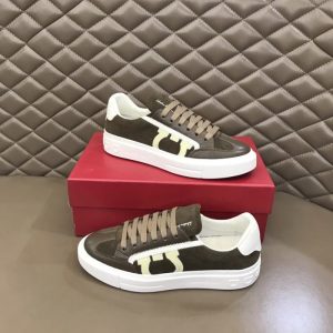 Ferragamo Brown Women shoes Yupoo 1:1