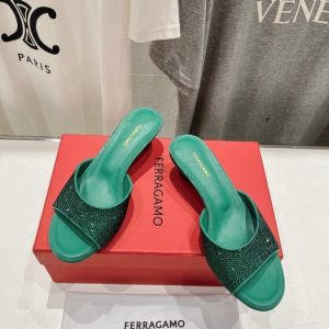 Ferragamo White Women shoes Yupoo 1:1