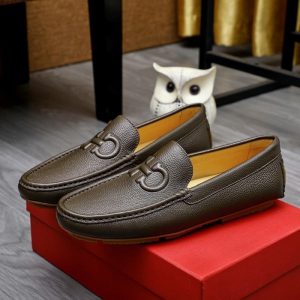 Ferragamo Grey Women shoes Yupoo 1:1