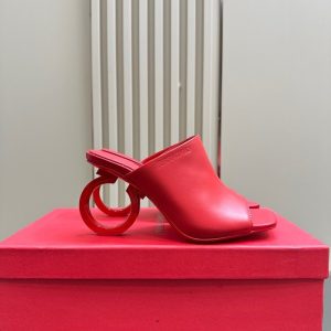 Ferragamo Red Women shoes Yupoo 1:1