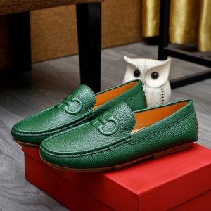 Ferragamo Green Women shoes Yupoo 1:1