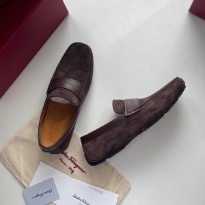 Ferragamo Brown Women shoes Yupoo 1:1